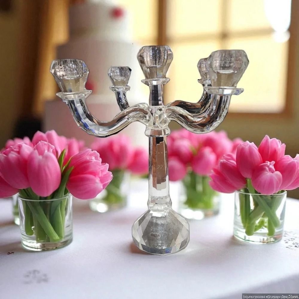 Shannon Crystal Candelabra by Godinger - Picture 14 of 16